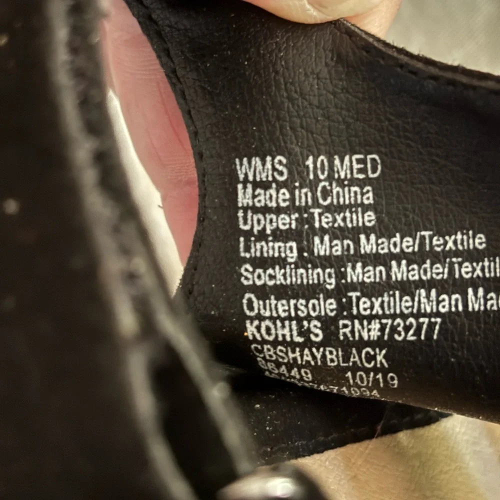 Croft & Barrow Black Strappy Heels - Picture 8 of 10